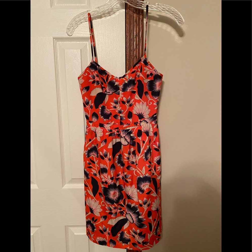 J. Crew Factory Pink Floral Dress